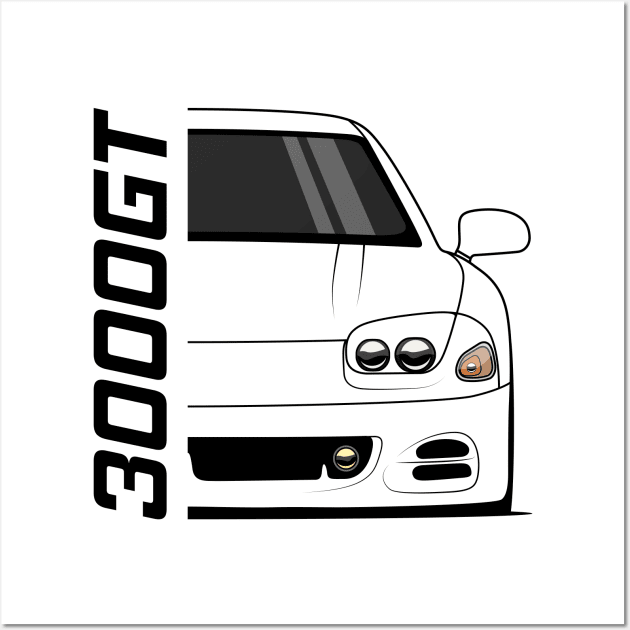 Front 3000GT 1994 1997 Wall Art by GoldenTuners